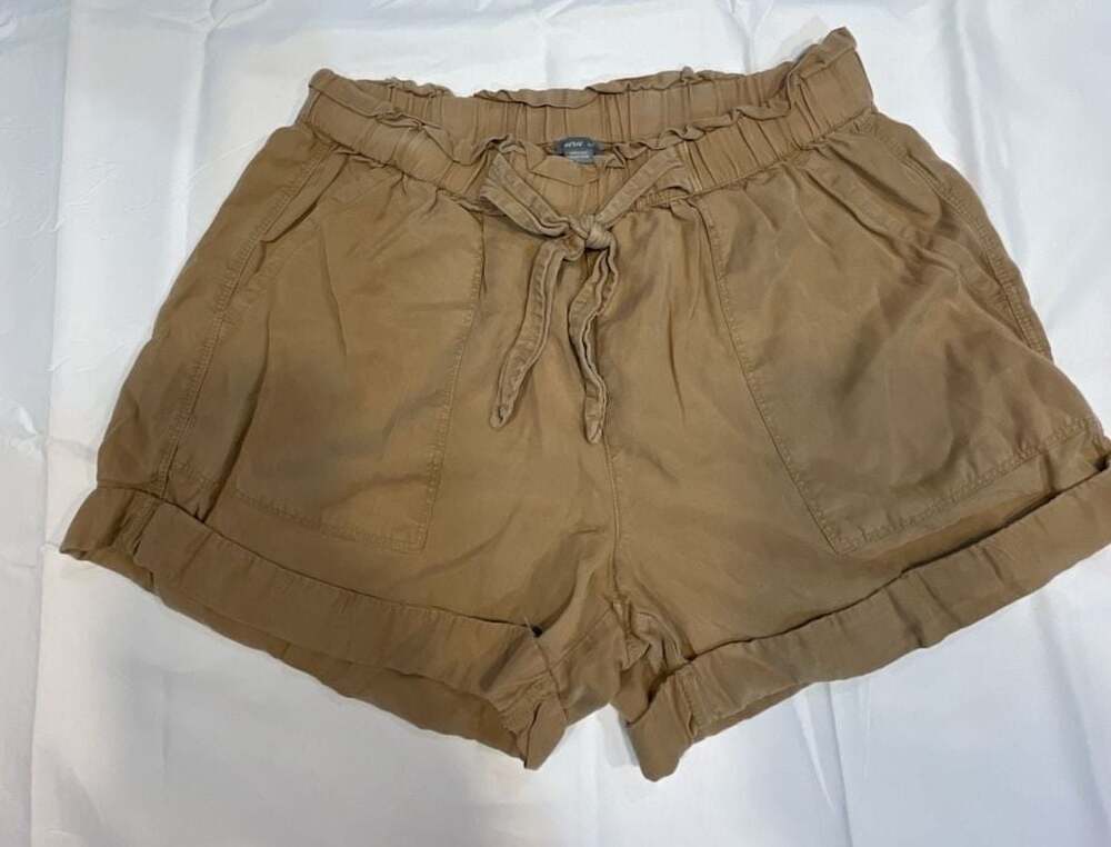 Aerie Women's Pull-On Paper Bag Waist Utility Shorts with Drawstring
